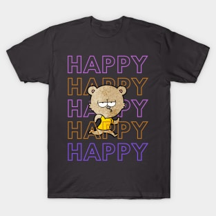 Happy gray bear, happy T-Shirt